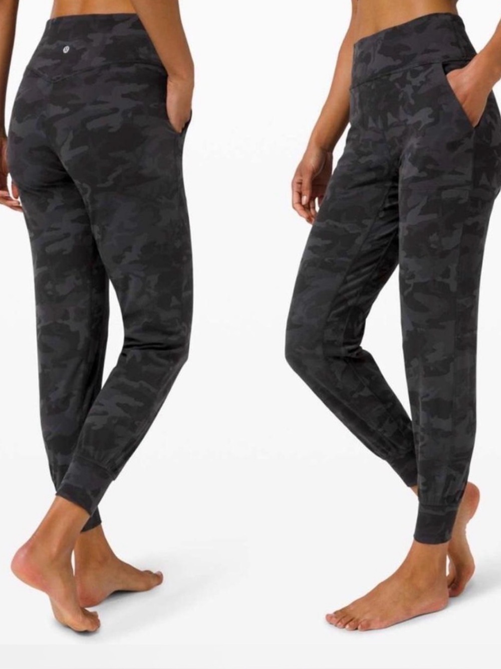 Lululemon Align High Rise Jogger Black Camo size 6